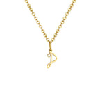 Collier femme avec pendentif initiale lettre et coeur