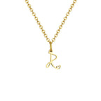 Collier femme avec pendentif initiale lettre et coeur