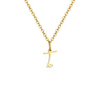 Collier femme avec pendentif initiale lettre et coeur