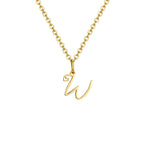 Collier femme avec pendentif initiale lettre et coeur