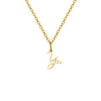 Collier femme avec pendentif initiale lettre et coeur