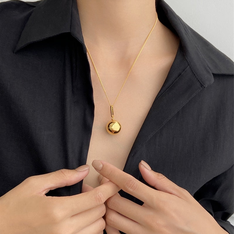 Collar Bola de Embarazo para Mujer con Colgante