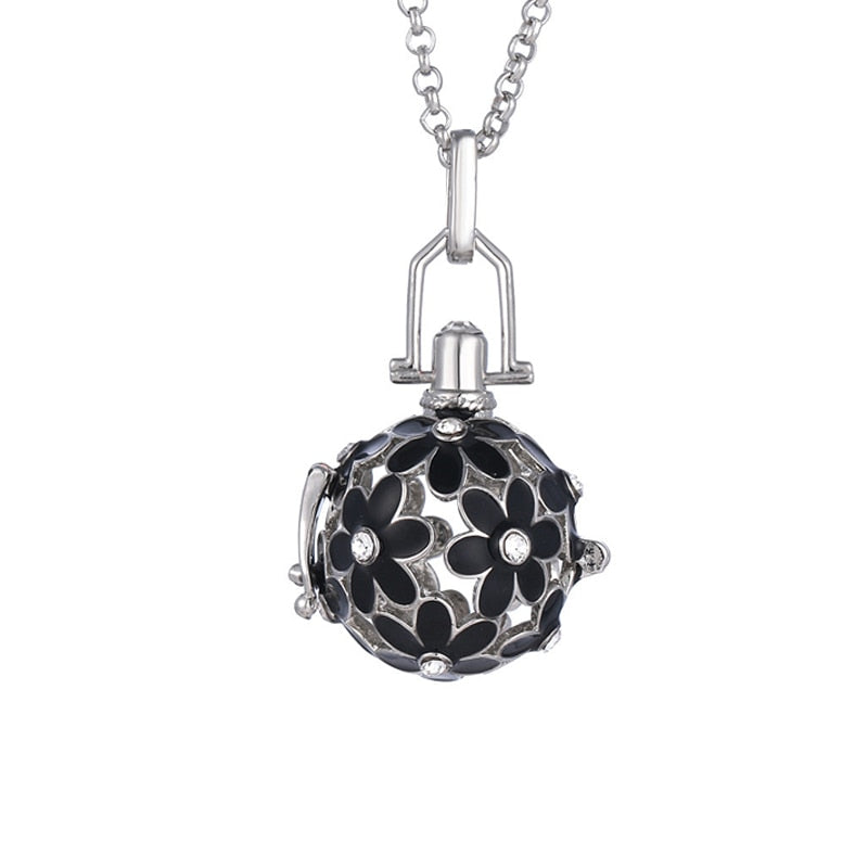 Collar Mujer Embarazada Bola de Embarazo con Colgante Hueco