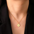 Collar Mujer Colgante Brújula Rosa de los Vientos Cardinal oro