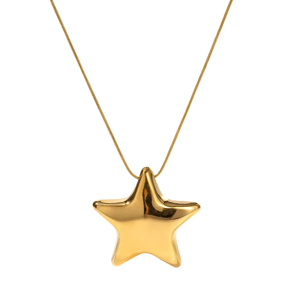 Collar Mujer Colgante Estrella oro
