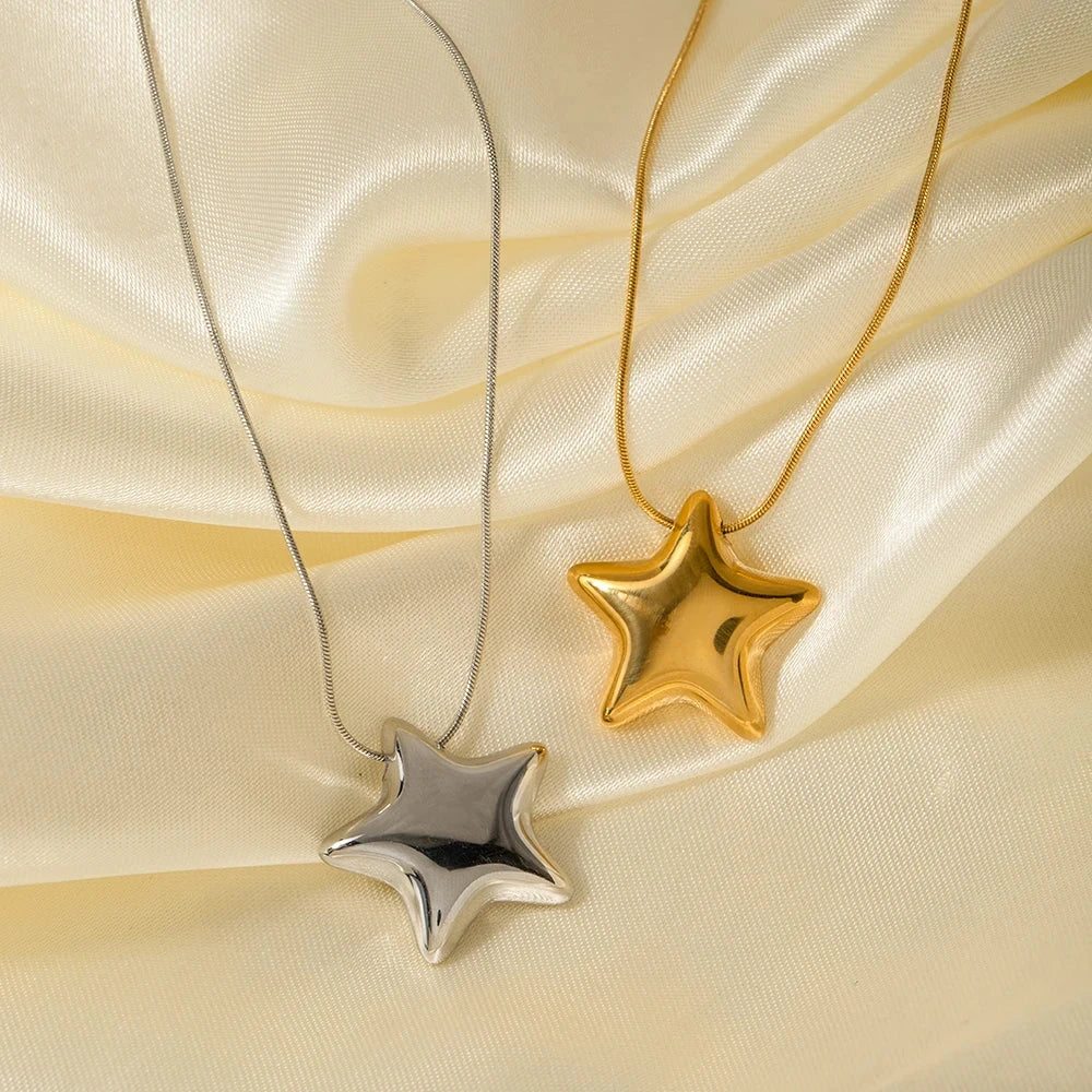 Collar Mujer Colgante Estrella oro