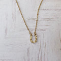 Collar Herradura Colgante Amuleto de la Suerte Pezuña oro
