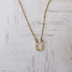 Collar Herradura Colgante Amuleto de la Suerte Pezuña oro