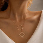Collar Geométrico Mujer oro