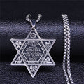 Collar Hexagrama Estrella de David Judaísmo Colgante estilo 5