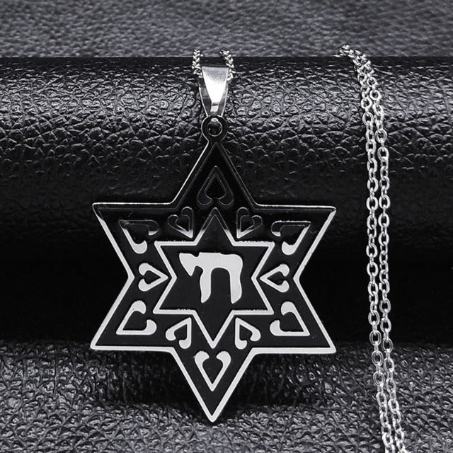 Collar Hexagrama Estrella de David Judaísmo Colgante estilo 4