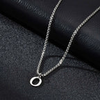 Collier homme avec pendentif initiale - lettre