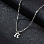 Collier homme avec pendentif initiale - lettre