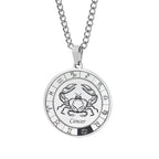 Collar Horóscopo Colgante Constelaciones del Zodiaco Plata cáncer
