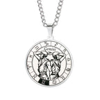 Collar Horóscopo Colgante Constelaciones del Zodiaco Plata géminis