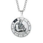 Collar Horóscopo Colgante Constelaciones del Zodiaco Plata acuario