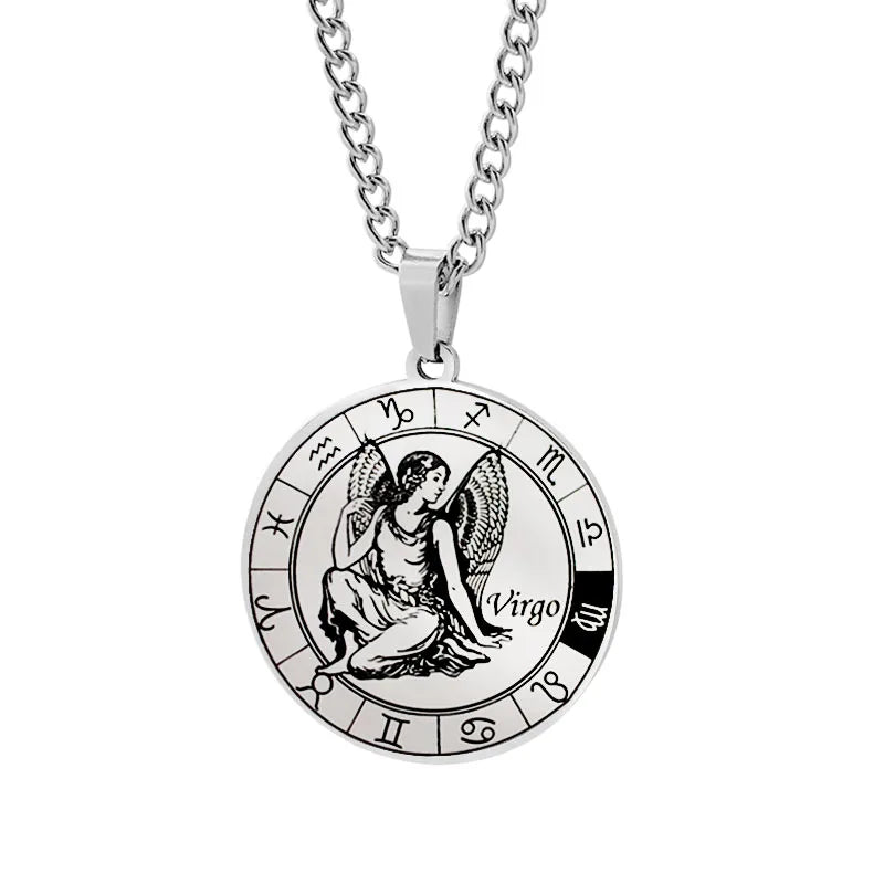 Collar Horóscopo Colgante Constelaciones del Zodiaco Plata virgo