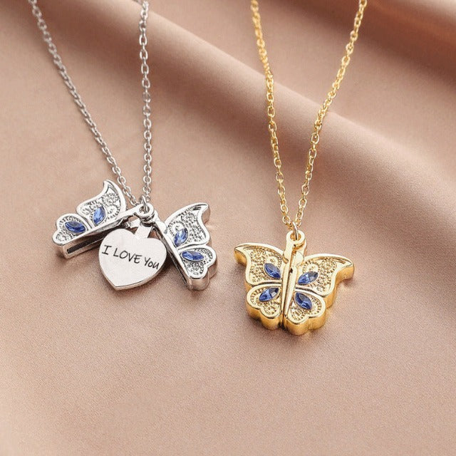 Collar I Love You Papillon