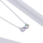 collar infinito plata circonio mujer