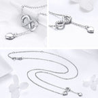 Collar Infinito Colgante de Plata