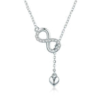 Collar Infinito Colgante de Plata