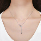Collar Infinito Colgante de Plata