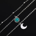 Collar Luna Plata