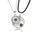 Collar Luna Sol Pareja plata