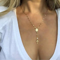 Collar y Medallón Mujer Cruz