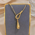 Collar Original con Colgante Gota de Agua oro