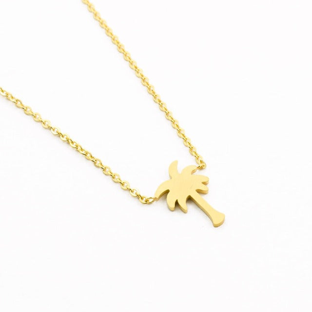 Collar Palma Oro & Plata para Mujer oro