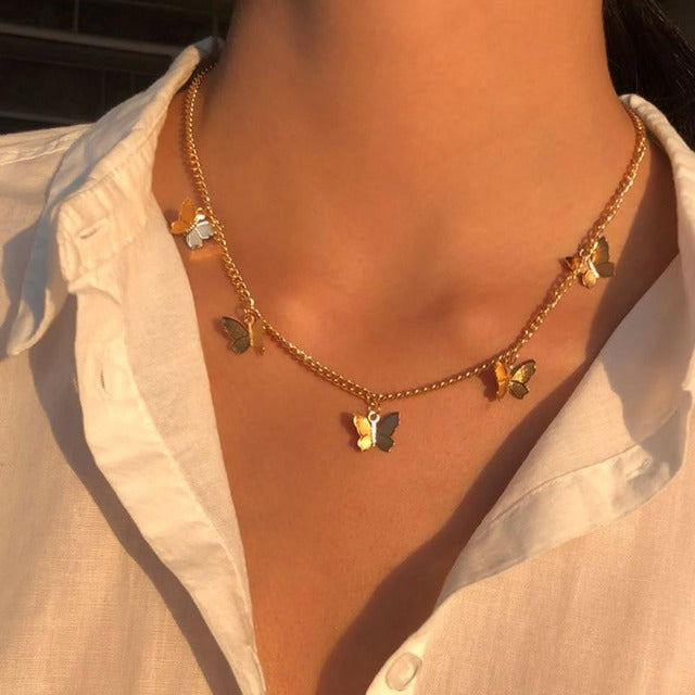 Collar Mariposa oro