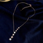 Collar con Colgante de Estrellas Múltiples