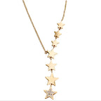 Collar con Colgante de Estrellas Múltiples
