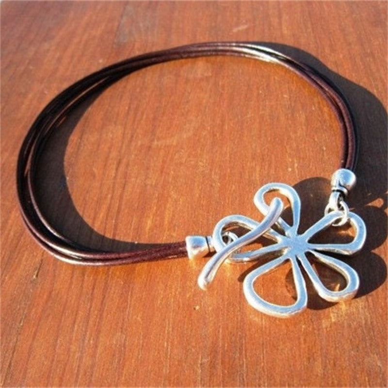 Collar con Colgante de Flor Grande de Estilo Étnico 2