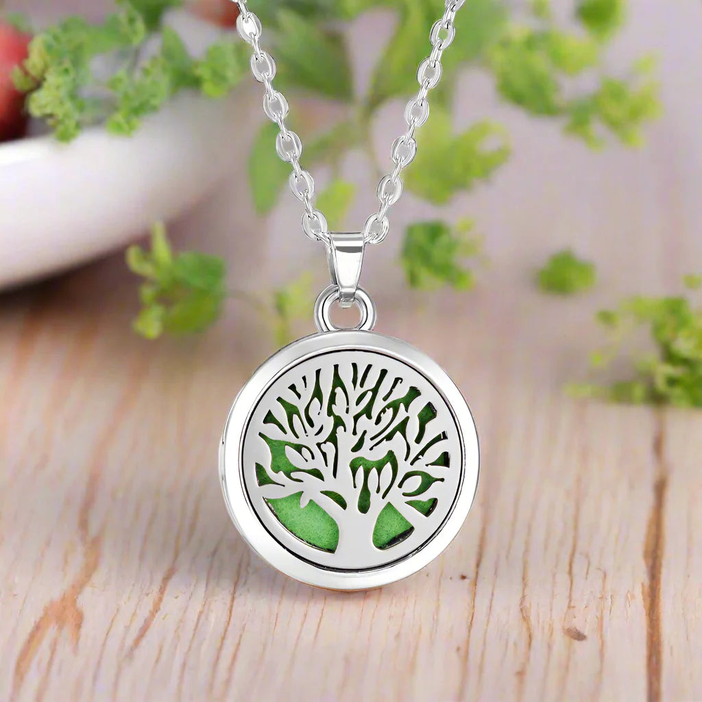 Collar Colgante Difusor de Perfume Árbol de la Vida