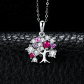 Collar Colgante Árbol de la Vida con Piedras para Mujer