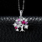 Collar Colgante Árbol de la Vida con Piedras para Mujer