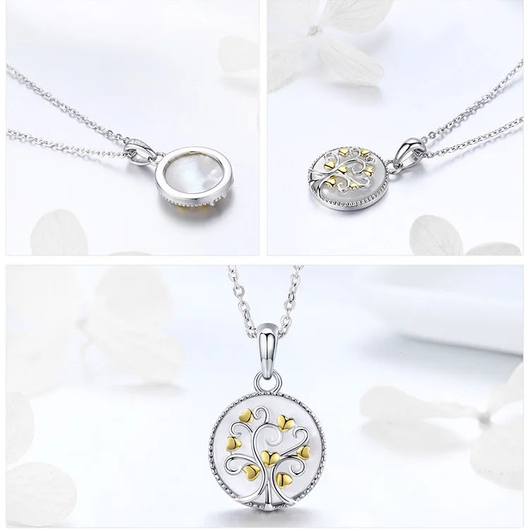 Collar Colgante Árbol de la Vida Blanco