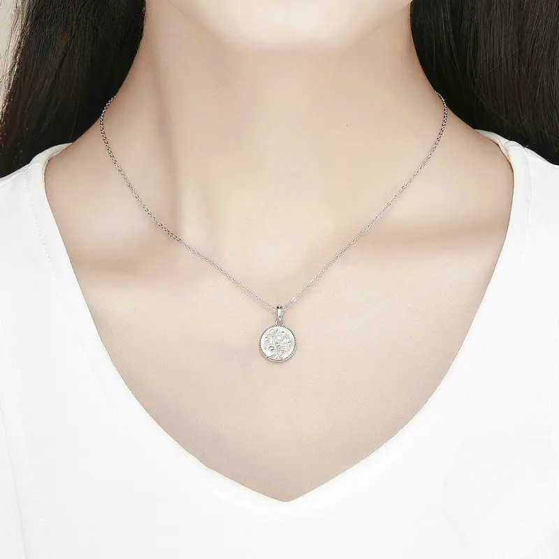 Collar Colgante Árbol de la Vida Blanco