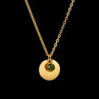 Collar con colgante con piedra de nacimiento