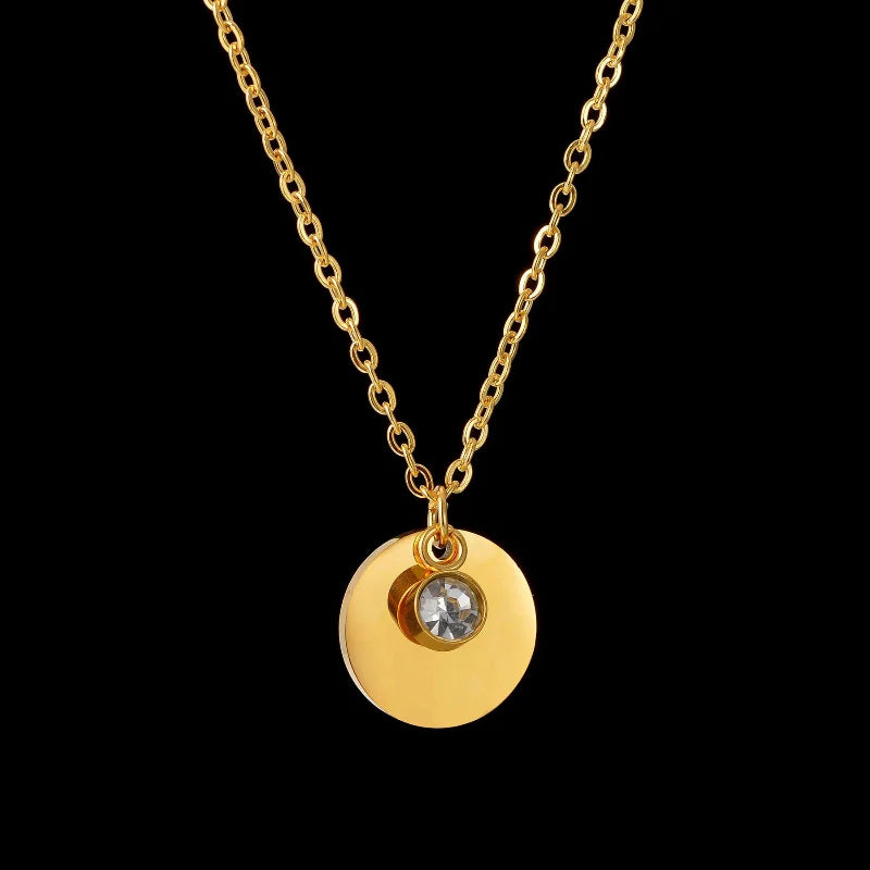Collar con colgante con piedra de nacimiento