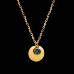 Collar con colgante con piedra de nacimiento