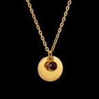 Collar con colgante con piedra de nacimiento