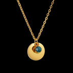 Collar con colgante con piedra de nacimiento