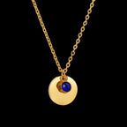 Collar con colgante con piedra de nacimiento