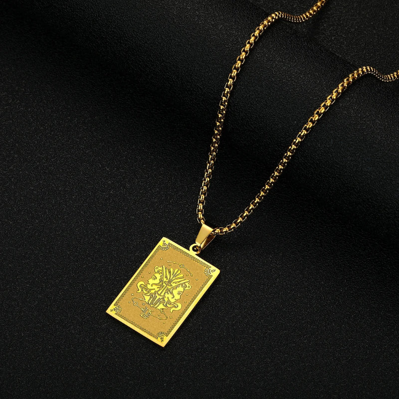 Collar Colgante con Signo del Zodiaco