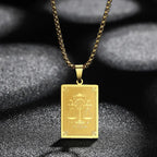 Collar Colgante con Signo del Zodiaco