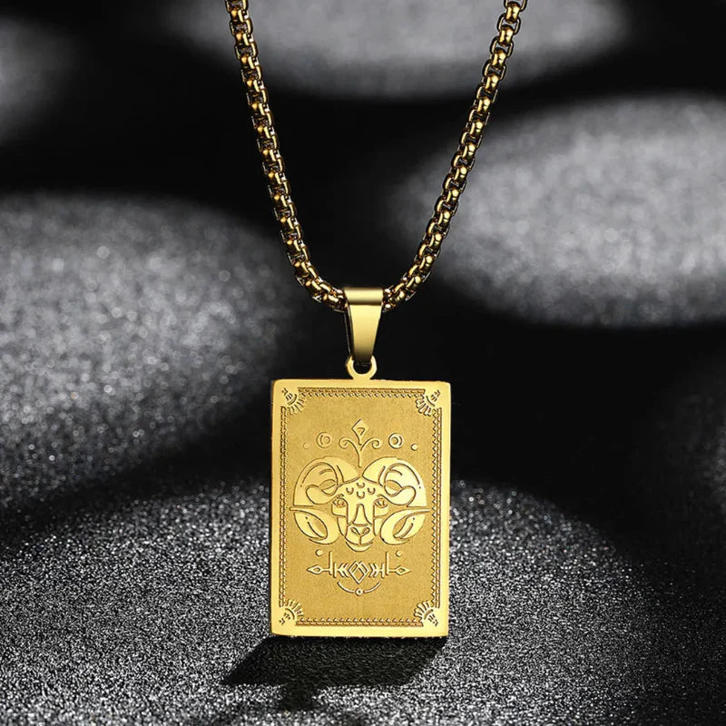 Collar Colgante con Signo del Zodiaco