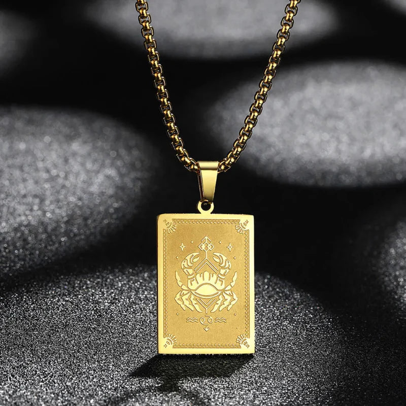 Collar Colgante con Signo del Zodiaco